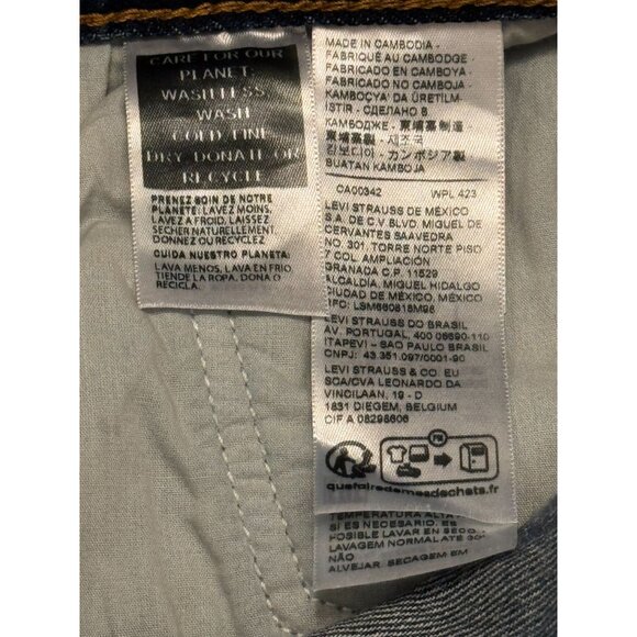 NWT Levis Womens Ribcage Wide Leg Jeans 33 High Rise Denim Blue *READ* - Picture 10 of 14